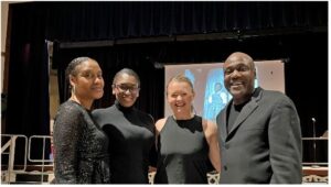 Key Arts cast with Dyan Conklin Phifer MS music Teacher.